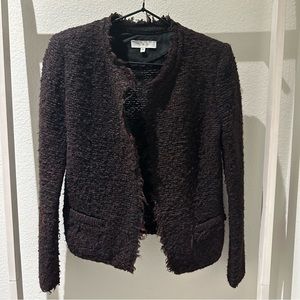 Iro Black Burgundy COF Jacket Size 36